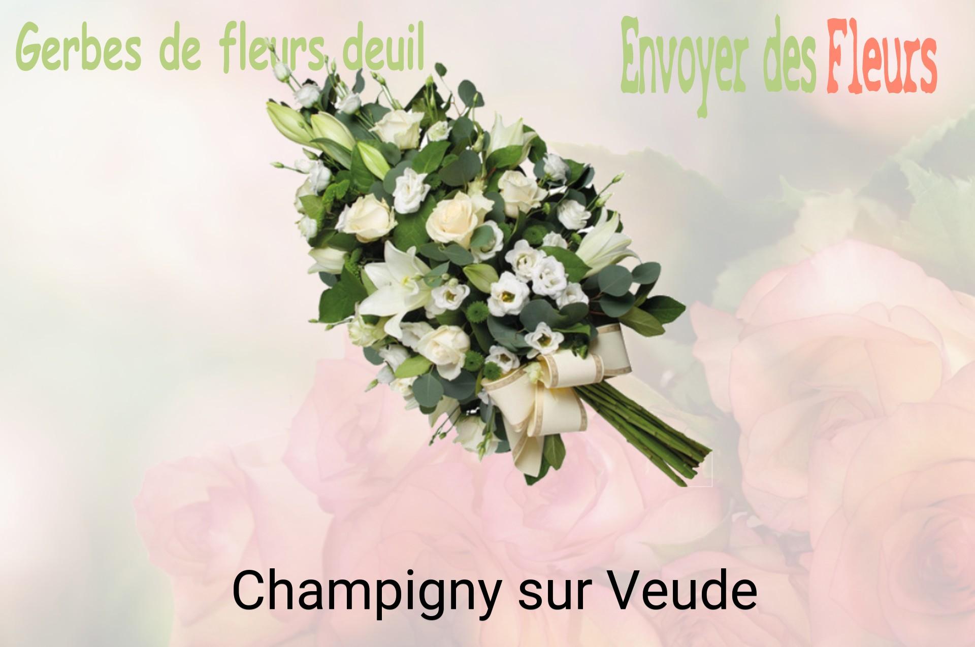 Gerbe de fleurs de deuil livrée à Champigny-sur-Veude